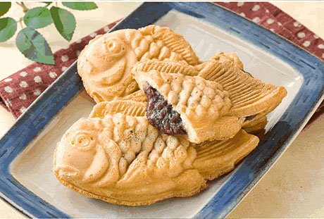 Taiyaki med röda bönor